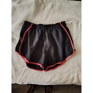 Zone Pro Womens XL Running Shorts Black Coral Pink Trim Athletic Dolphin Shorts